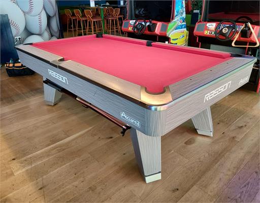 Rasson Acurra American Pool Table - 8ft Grey Oak: Warehouse Clearance